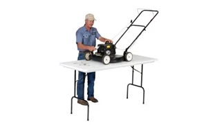 Folding Tables Correll 6ft x 30in Counter Height Blow Molded Folding Table