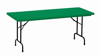 Folding Tables Correll 60in x 30in Blow Molded Folding Table