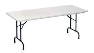 Folding Tables Correll 60in x 30in Adjustable Height Blow Molded Folding Table