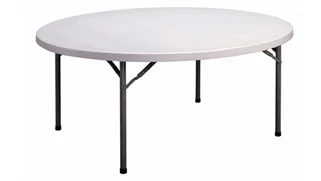 Folding Tables Correll 6ft Round Blow Molded Folding Table