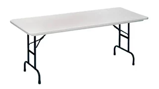 Folding Tables Correll 6ft x 30in Adjustable Height Blow Molded Folding Table