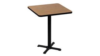 Cafeteria Tables Correll 24in Square Standing Height Cafe and Breakroom Table