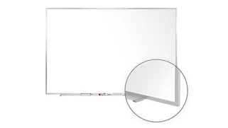 Whiteboards Ghent 3ft x 4ft Aluminum Frame Porcelain Magnetic Whiteboard
