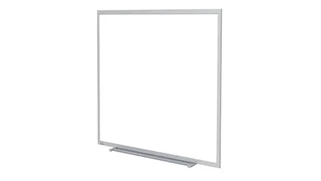 Whiteboards Ghent 4ft x 4ft Aluminum Frame Porcelain Magnetic Whiteboard