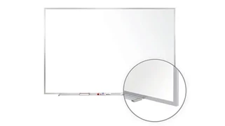 Whiteboards Ghent 4ft x 5ft Aluminum Frame Porcelain Magnetic Whiteboard
