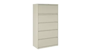 Lateral File Cabinets Hirsh Industries 36in W Five Drawer Lateral File