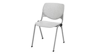 Stackable Meeting Chairs KFI Seating Poly Stack Chair with Perforated Back