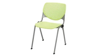 Stackable Meeting Chairs KFI Seating Poly Stack Chair with Perforated Back