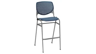 Bar Height Stools KFI Seating Poly Stack Chair with Perforated Back