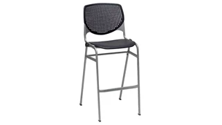 Bar Height Stools KFI Seating Poly Stack Chair with Perforated Back