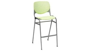 Bar Height Stools KFI Seating Poly Stack Chair with Perforated Back