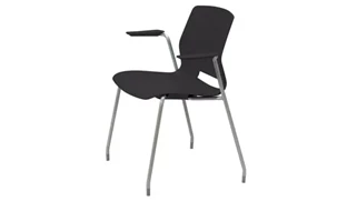 Stackable Meeting Chairs KFI Seating 4-Leg Office Stack Chair with Arms