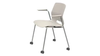 Stackable Meeting Chairs KFI Seating Stacking Arm Chair with Casters