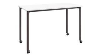 Writing Desks KFI Seating 24in D x 48in W Office Desk with Casters