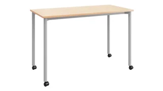 Writing Desks KFI Seating 24in D x 48in W Office Desk with Casters