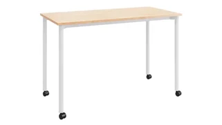 Writing Desks KFI Seating 24in D x 48in W Office Desk with Casters
