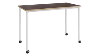 Writing Desks KFI Seating 24in D x 48in W Office Desk with Casters
