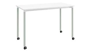Writing Desks KFI Seating 24in D x 48in W Office Desk with Casters