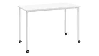 Writing Desks KFI Seating 24in D x 48in W Office Desk with Casters