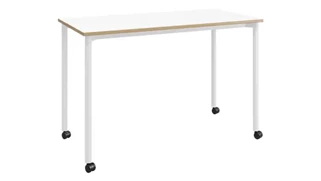 Writing Desks KFI Seating 24in D x 48in W Office Desk with Casters
