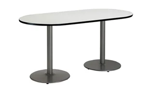 Conference Tables KFI Seating 6ft x 30in RaceTrack Pedestal Table