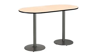 Conference Tables KFI Seating 6ft x 30in RaceTrack Pedestal Table