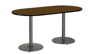 Conference Tables KFI Seating 6ft x 30in RaceTrack Pedestal Table