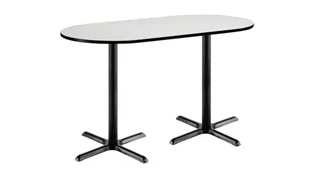 Conference Tables KFI Seating 6ft x 30in RaceTrack Pedestal Table