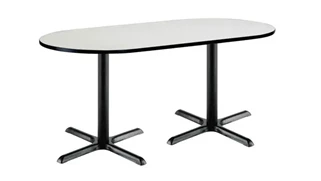 Conference Tables KFI Seating 6ft x 30in RaceTrack Pedestal Table