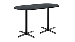 Conference Tables KFI Seating 6ft x 30in RaceTrack Pedestal Table