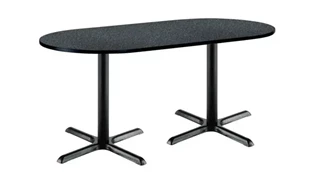 Conference Tables KFI Seating 6ft x 30in RaceTrack Pedestal Table