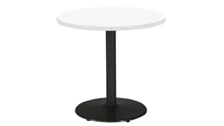 Cafeteria Tables KFI Seating 36in H x 30in Diameter Round Breakroom Table, Round Base