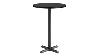 Cafeteria Tables KFI Seating 30in Round, Bar Height, Pedestal Table