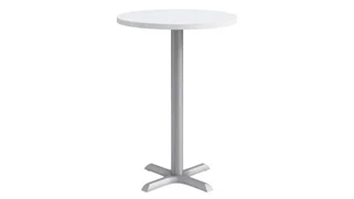 Cafeteria Tables KFI Seating 30in Round, Bar Height, Pedestal Table