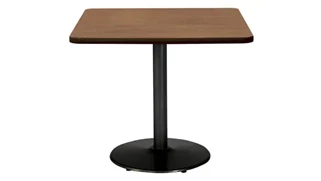 Cafeteria Tables KFI Seating 36in H x 30in W x 30in D Square Breakroom Table, Round Base