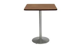 Cafeteria Tables KFI Seating 36in H x 30in W x 30in D Square Breakroom Table, Round Base