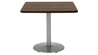 Cafeteria Tables KFI Seating 36in H x 30in W x 30in D Square Breakroom Table, Round Base