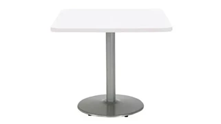 Cafeteria Tables KFI Seating 36in H x 30in W x 30in D Square Breakroom Table, Round Base