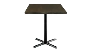 Cafeteria Tables KFI Seating 36in H x 30in Square Vintage Wood Counter Table