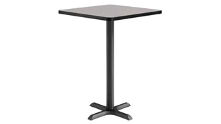 Cafeteria Tables KFI Seating 30in Square, Bar Height, Pedestal Table