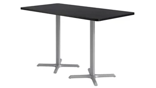 Cafeteria Tables KFI Seating 36in x 72in Rectangle, Bar Height, Pedestal Table