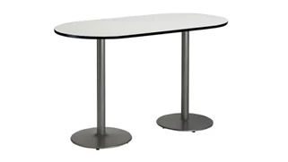 Conference Tables KFI Seating 6ft x 36in RaceTrack Pedestal Table