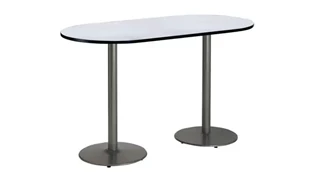 Conference Tables KFI Seating 6ft x 36in RaceTrack Pedestal Table