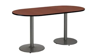 Conference Tables KFI Seating 6ft x 36in RaceTrack Pedestal Table