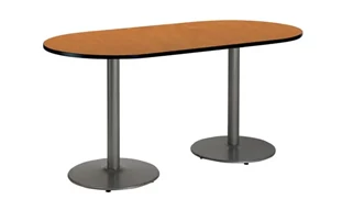 Conference Tables KFI Seating 6ft x 36in RaceTrack Pedestal Table