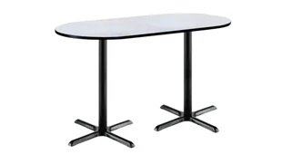 Conference Tables KFI Seating 6ft W x 36in D x 42in H Racetrack Pedestal Table