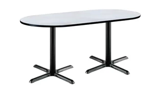 Conference Tables KFI Seating 6ft x 36in RaceTrack Pedestal Table
