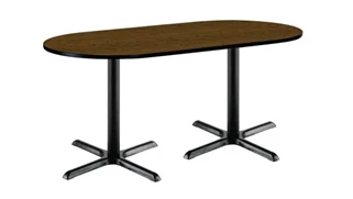 Conference Tables KFI Seating 6ft x 36in RaceTrack Pedestal Table