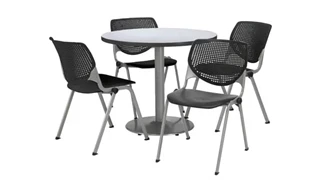 Cafeteria Tables KFI Seating Cafeteria Table with 4 Chairs