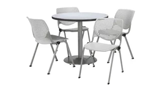 Cafeteria Tables KFI Seating Cafeteria Table with 4 Chairs